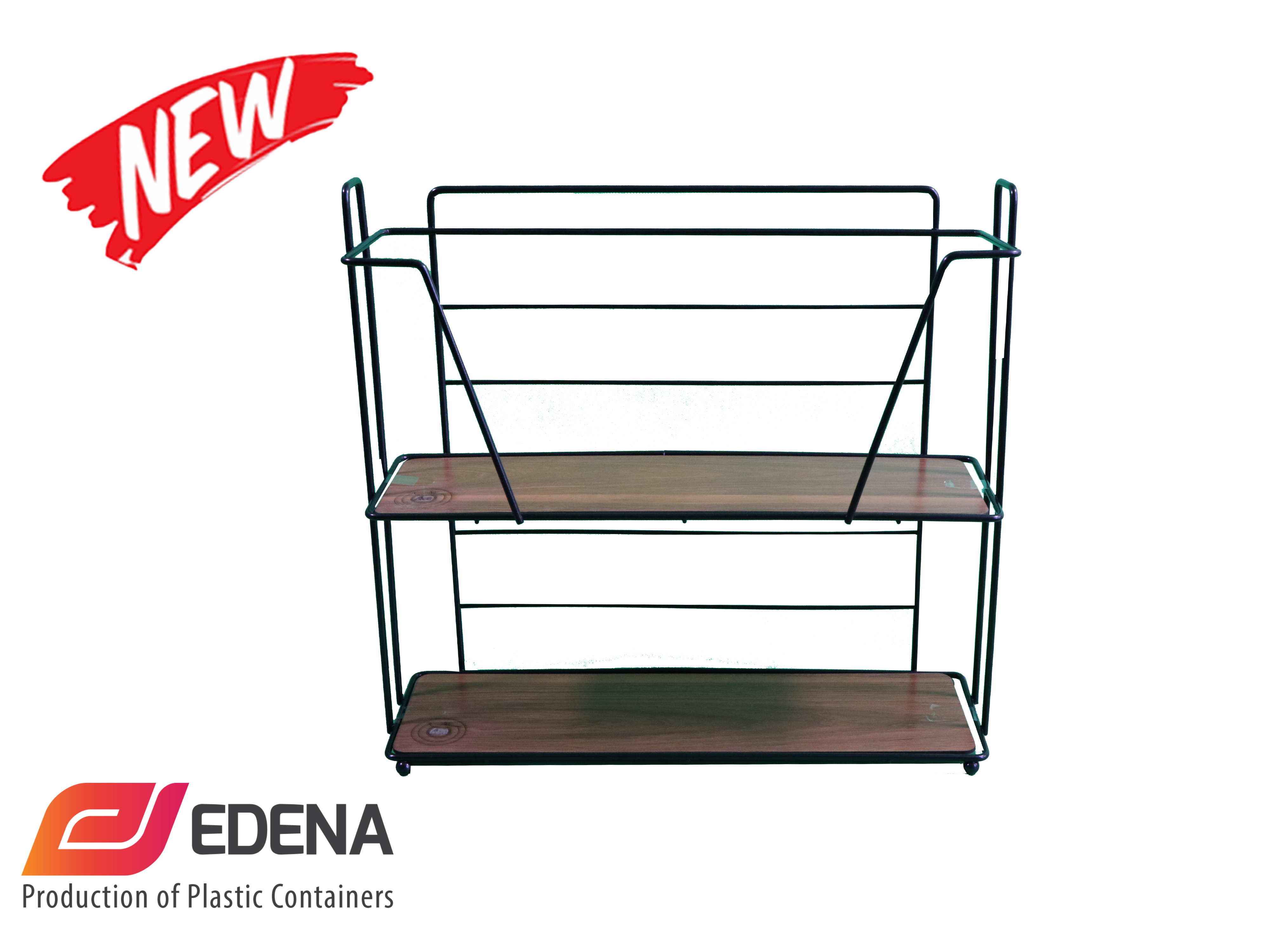 استند 2طبقه مستطيل MDF رنگي آسيا صنعت